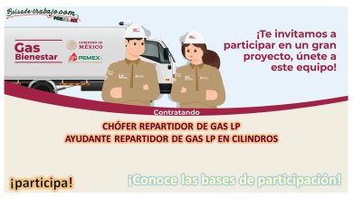 Convocatoria Programa de Reclutamiento Gas Bienestar