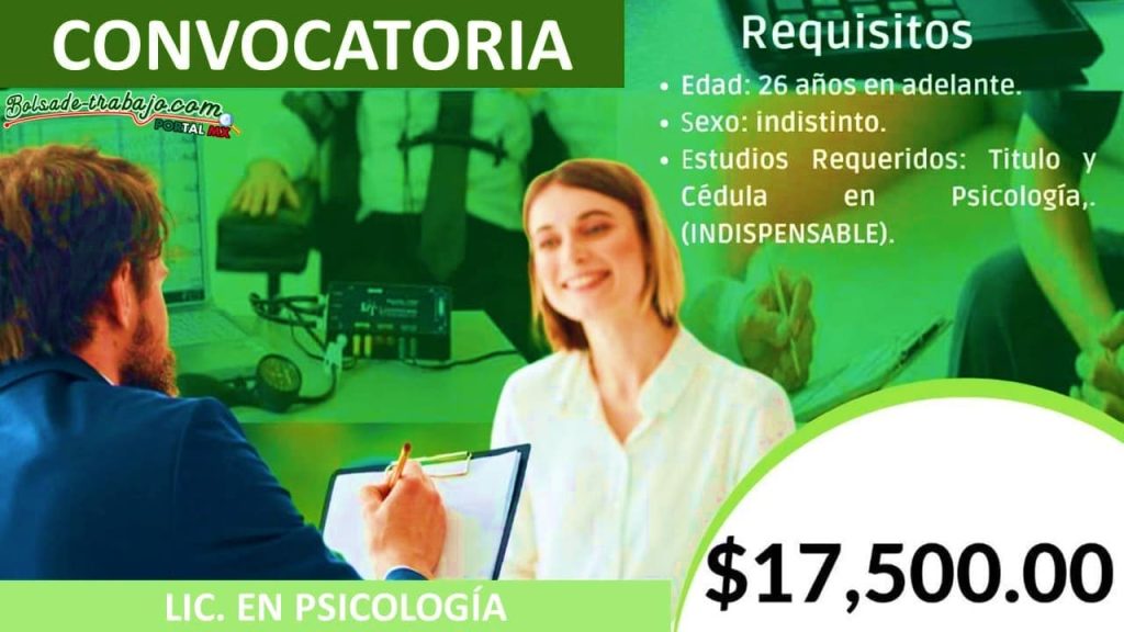 Convocatoria Psicólogo del Centro de Evaluación y Control de Confianza