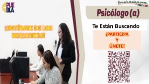 Convocatoria Psicólogo en C3 de Puebla
