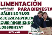 ALIMENTACIÓN PARA EL BIENESTAR| ¿CUÁLES SON LOS PASOS PARA PODER SEGUIR RECIBIENDO LA DESPENSA?