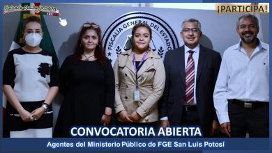 Convocatoria de Reclutamiento Agentes del Ministerio Público de FGE de San Luis Potosí