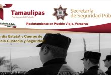 Convocatoria Reclutamiento en Pueblo Viejo Veracruz para Guardia Estatal y Cuerpo de Vigilancia Custodia y Seguridad.