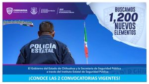 Convocatoria Secretaría de Seguridad Pública del Estado de Chihuahua