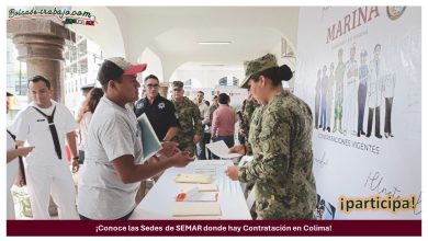 Convocatoria Sedes de SEMAR Donde hay Contratación en Colima
