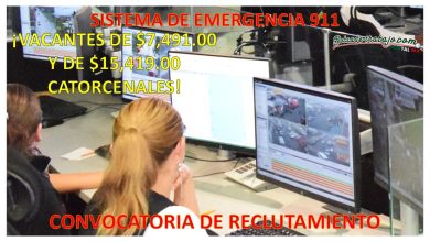 Convocatoria Sistema de Emergencia 911 Irapuato, Guanajuato