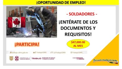 Empleo de Soldador en Canadá