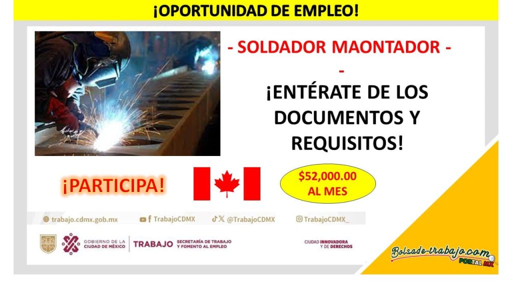 Empleo de Soldador Montador, Canadá