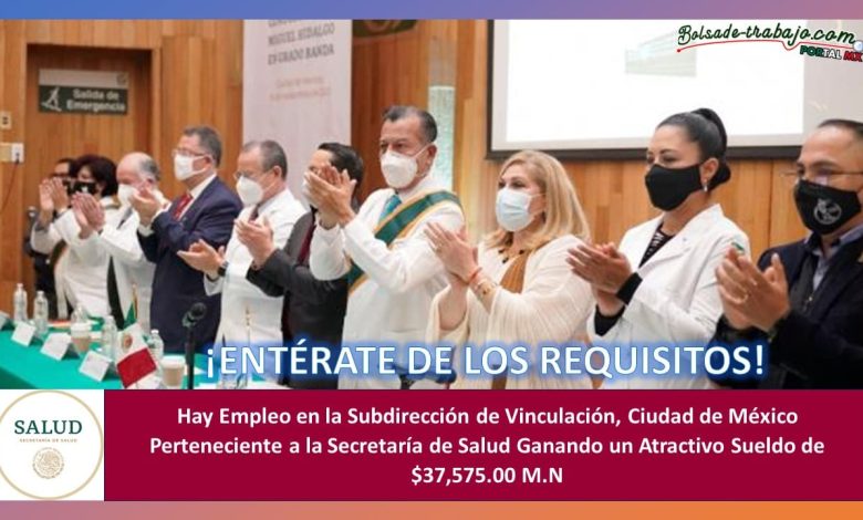 Empleo en Subdirección de Vinculación, Ciudad de México