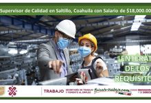 Empleo como Supervisor de Calidad en Saltillo, Coahuila