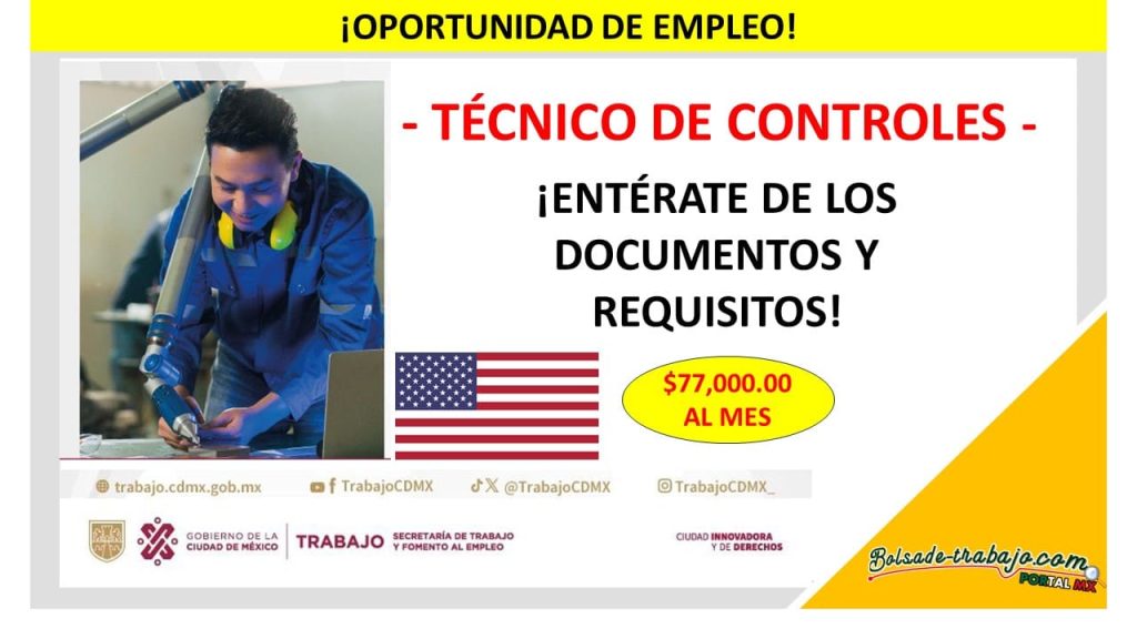 Convocatoria Técnico de Controles, Estados Unidos