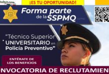 Convocatoria Técnico Superior Universitario en Policía Preventivo, Querétaro