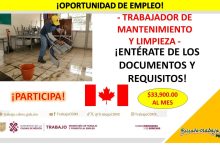 Empleo como Trabajador de Mantenimiento y Limpieza, Canadá