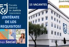 Convocatoria Trabajador Social de Servicios Legales en la Fiscalía General de Justicia, CDMX