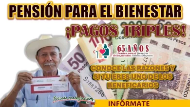 PAGO TRIPLE PARA LOS PENSIONADOS DEL BIENESTAR| INFÓRMATE