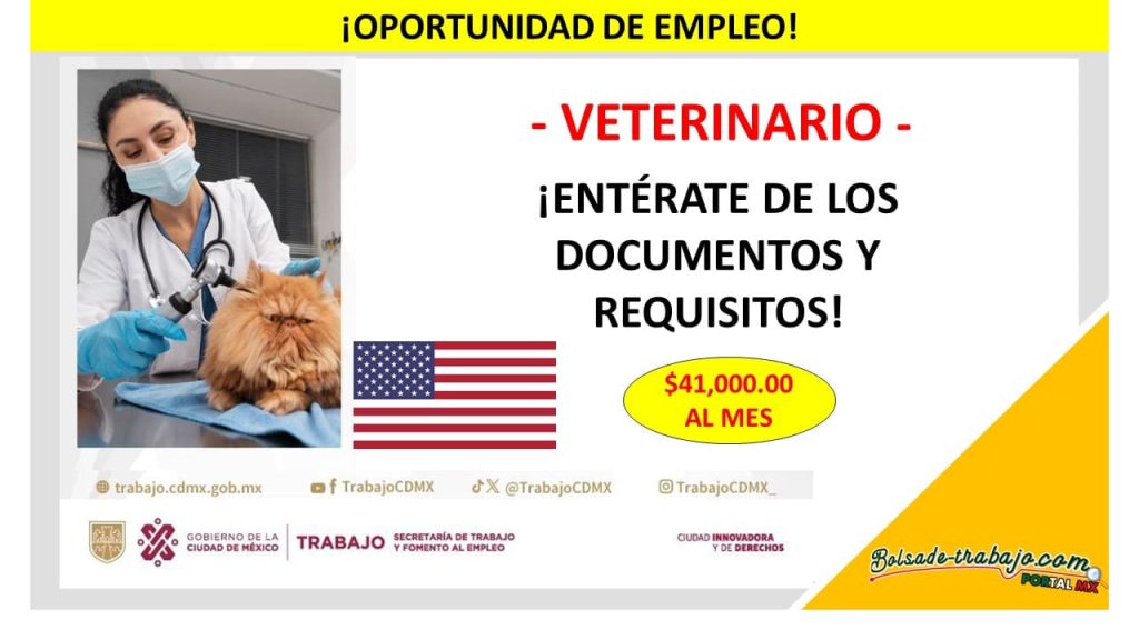 Convocatoria Veterinario, Estados Unidos