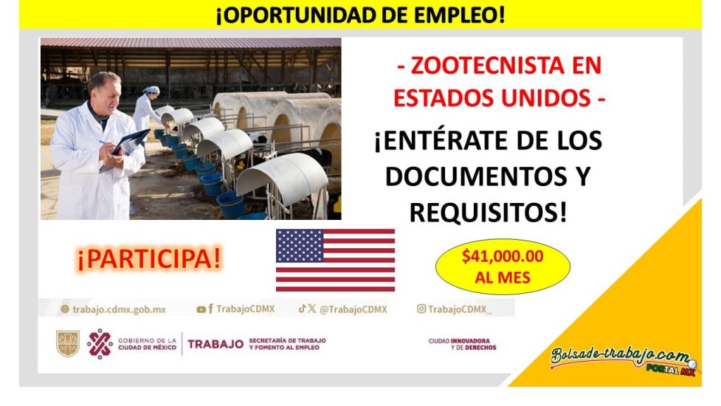 Empleo para Zootecnista en Estados Unidos