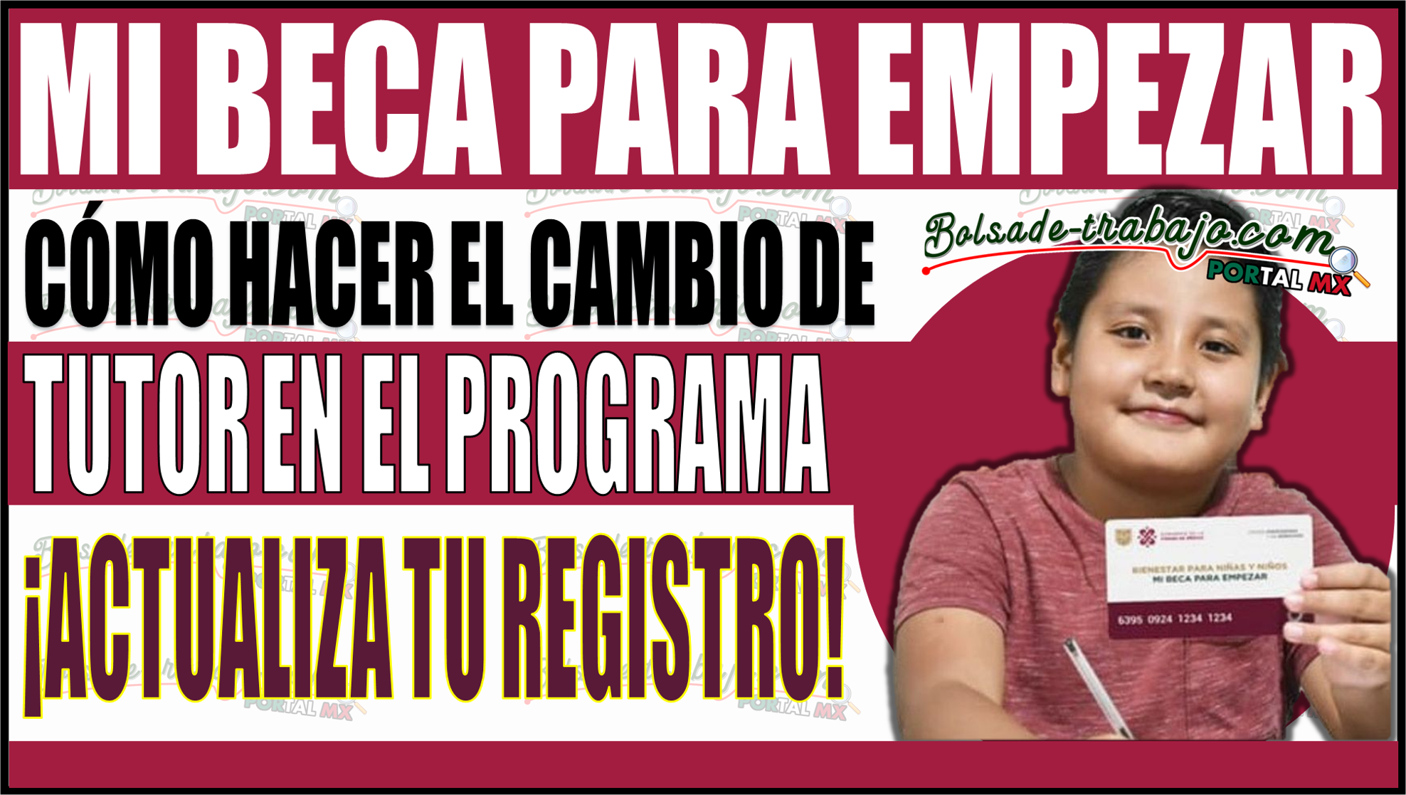 ¡Actualiza tu registro! Cómo hacer el cambio de tutor en Mi Beca para Empezar CDMX 2024