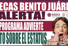 ¡Alerta! Beca Benito Juárez advierte esto sobre el Buscador de Estatus