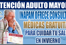 ¡Atención Adultos Mayores! INAPAM Ofrece consultas médicas GRATUITAS para cuidar tu salud en invierno