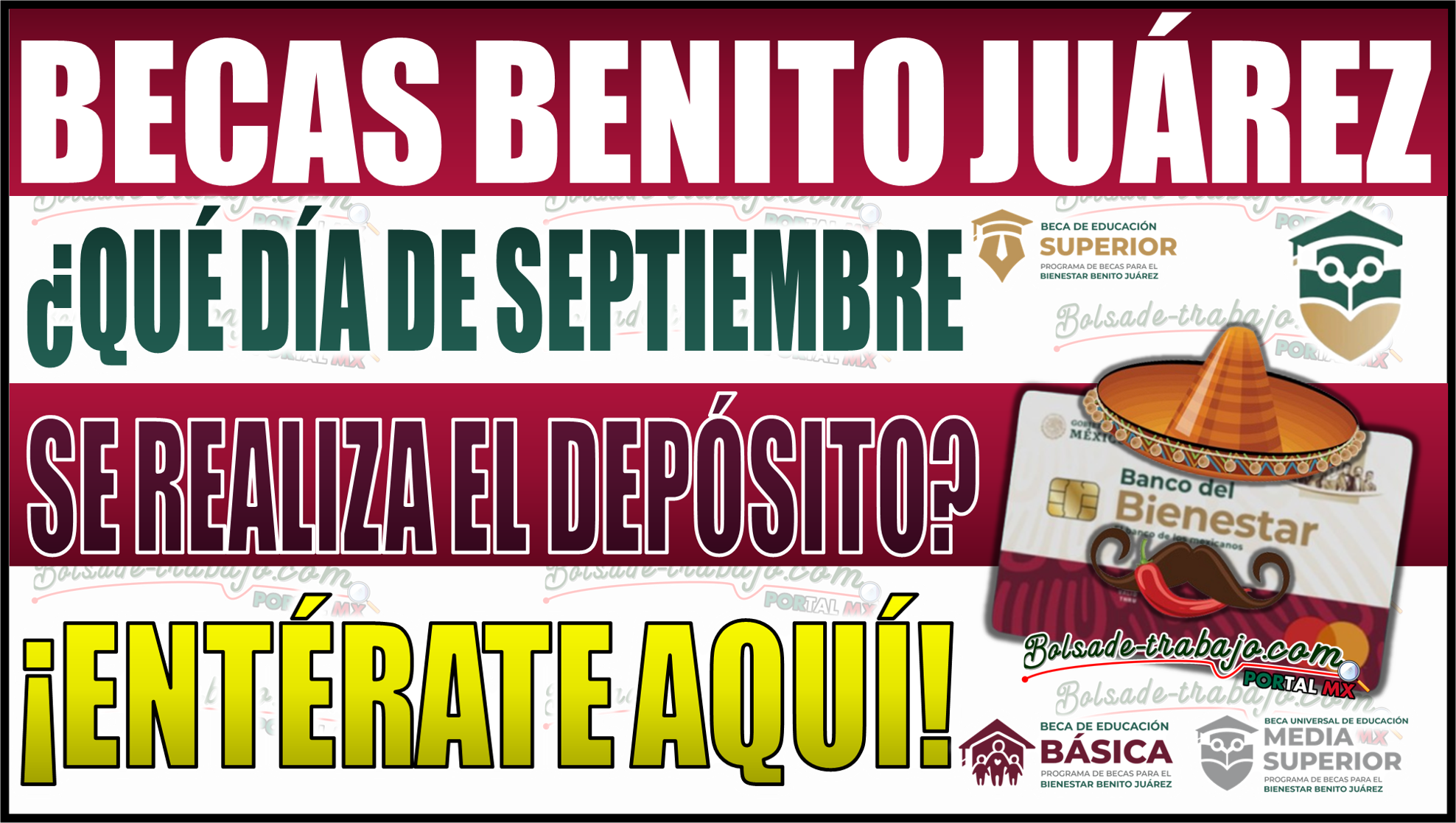 ¡Atención! Descubre qué día de septiembre se realiza el depósito de la Beca Benito Juárez