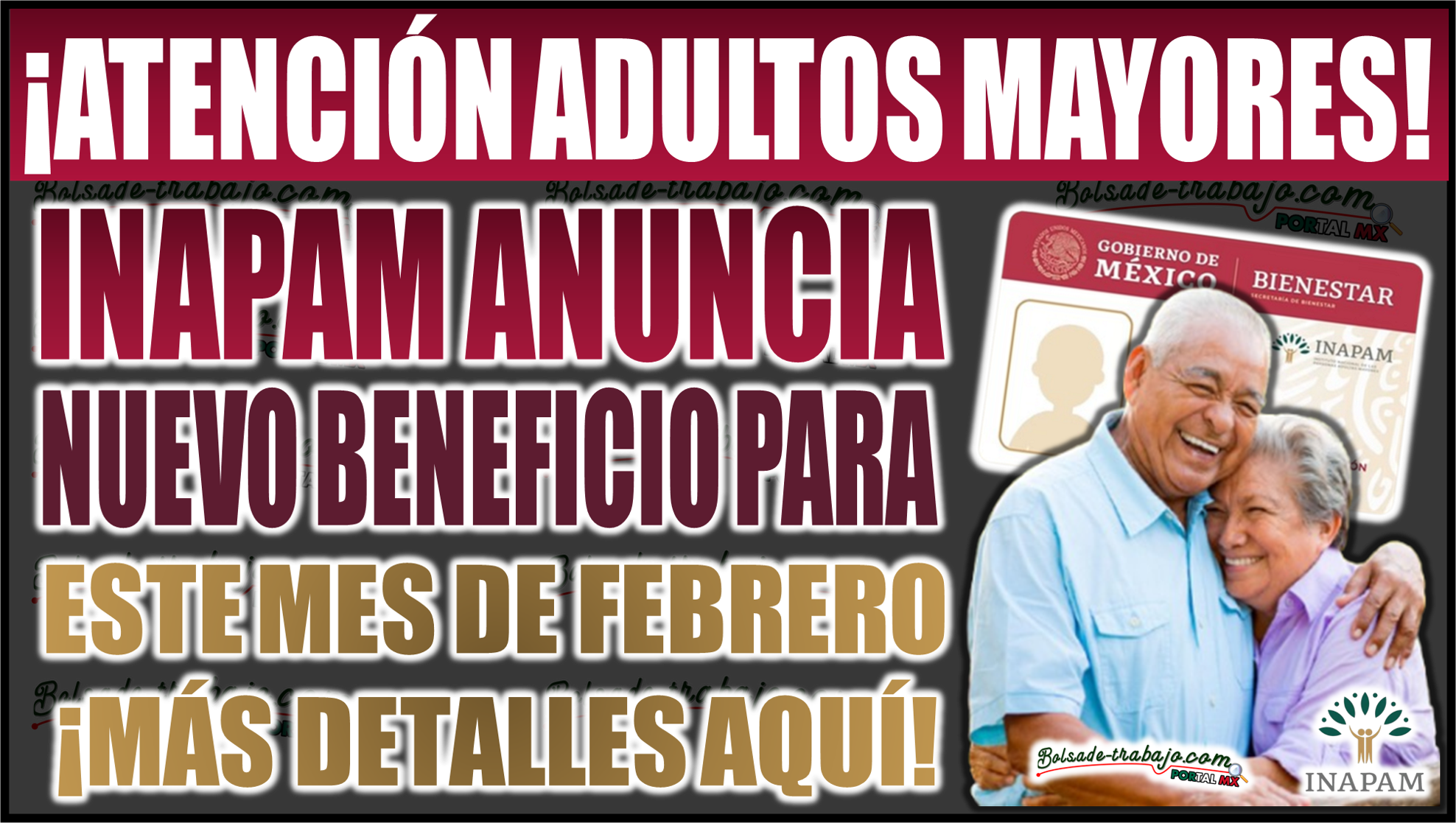 ¡Atención! INAPAM anuncia nuevo beneficio para adultos mayores este febrero