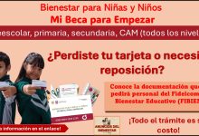 ¡Atención beneficiarios de continuidad de Mi Beca para Empezar! - ¿Perdiste tu tarjeta o necesitas reposición? Conoce la documentación y donde acudir por una nueva tarjeta