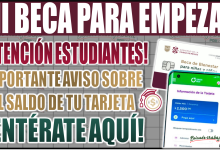 ¡Atención estudiantes! Aviso importante sobre el saldo de tu tarjeta de Mi Beca para Empezar