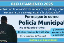 ¡Atención expolicías y exmilitares! Conoce las bases de reclutamiento 2025 para ser parte de la policía municipal de Minatitlán, Veracruz ¡Se parte de la carrera policial con Secundaria!