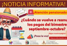 ¡Atención pensionado! - ¿Cuándo se vuelve a reanudar los pagos del bimestre septiembre-octubre?