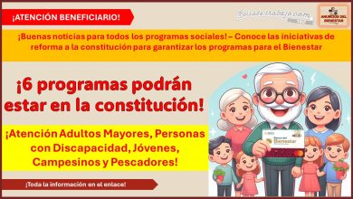 ¡Buenas noticias para todos los programas sociales! – Conoce las iniciativas de reforma a la constitución para garantizar los programas para el Bienestar ¡6 programas podrán estar en la constitución!