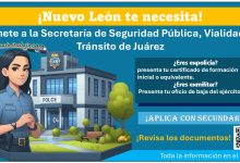 ¡Convocatoria abierta! La Secretaría de Seguridad Pública, Vialidad y Tránsito de Juárez, Nuevo León está invitando a unirse como policía preventivo municipal ¡Aplica con dos requisitos!