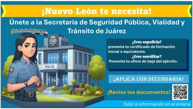 ¡Convocatoria abierta! La Secretaría de Seguridad Pública, Vialidad y Tránsito de Juárez, Nuevo León está invitando a unirse como policía preventivo municipal ¡Aplica con dos requisitos!