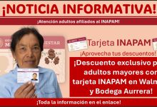 ¡Descuento exclusivo para adultos mayores con tarjeta INAPAM en Walmart y Bodega Aurrera!