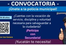 ¡Empleo en Yucatán! Únete a la convocatoria de reclutamiento policial en el municipio de Tecoh y aplica con estudios mínimos de Secundaria