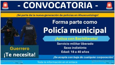 ¡Empleo policial en Guerrero! Conoce la convocatoria de reclutamiento y forma parte de la policía municipal de Ahuacuotzingo con hasta 40 años