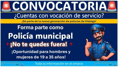 ¡Empleo policial en Hidalgo! Conoce la convocatoria de reclutamiento de Tlahuiltepa y sé parte de su policía municipal con hasta 35 años