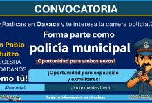 ¡Empleo policial en Oaxaca! Conoce la convocatoria de reclutamiento policial de San Pablo Huitzo ¡Aplica desde 19 años!