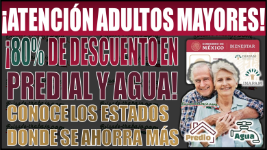 ¡Hasta 80% de descuento en agua y predial! Conoce los estados donde los Adultos Mayores con INAPAM ahorran más