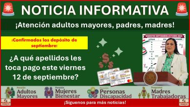 ¡Hoy continúan los depósitos de la pensión Bienestar! ¿A qué apellidos les toca pago este viernes 12 de septiembre?