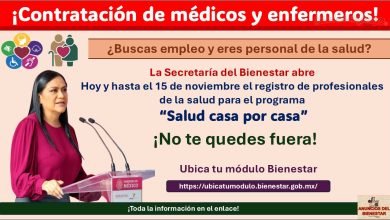 ¡Hoy y hasta el 15 de noviembre hay registro de profesionales de la salud para el programa “Salud casa por casa” esto se sabe!