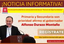 ¡No dejes pasar esta beca! – Se encuentra abierta la convocatoria de becas “Sonora de Oportunidades” Primaria y Secundaria son prioridad