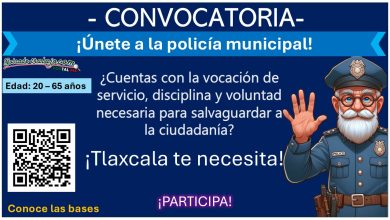 ¡Oportunidad de empleo en Tlaxcala! – Convocatoria de reclutamiento policial, conoce el municipio que invita a participar con hasta 65 años