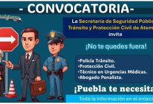 ¡Oportunidad de empleo! – La Secretaría de Seguridad pública, Tránsito y Protección de civil de Atempan, Puebla, invitan a unirse a sus filas, conoce como aplicar