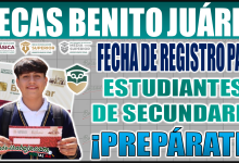 ¡Prepárate! Descubre la fecha de registro para estudiantes de secundaria para la Beca Benito Juárez