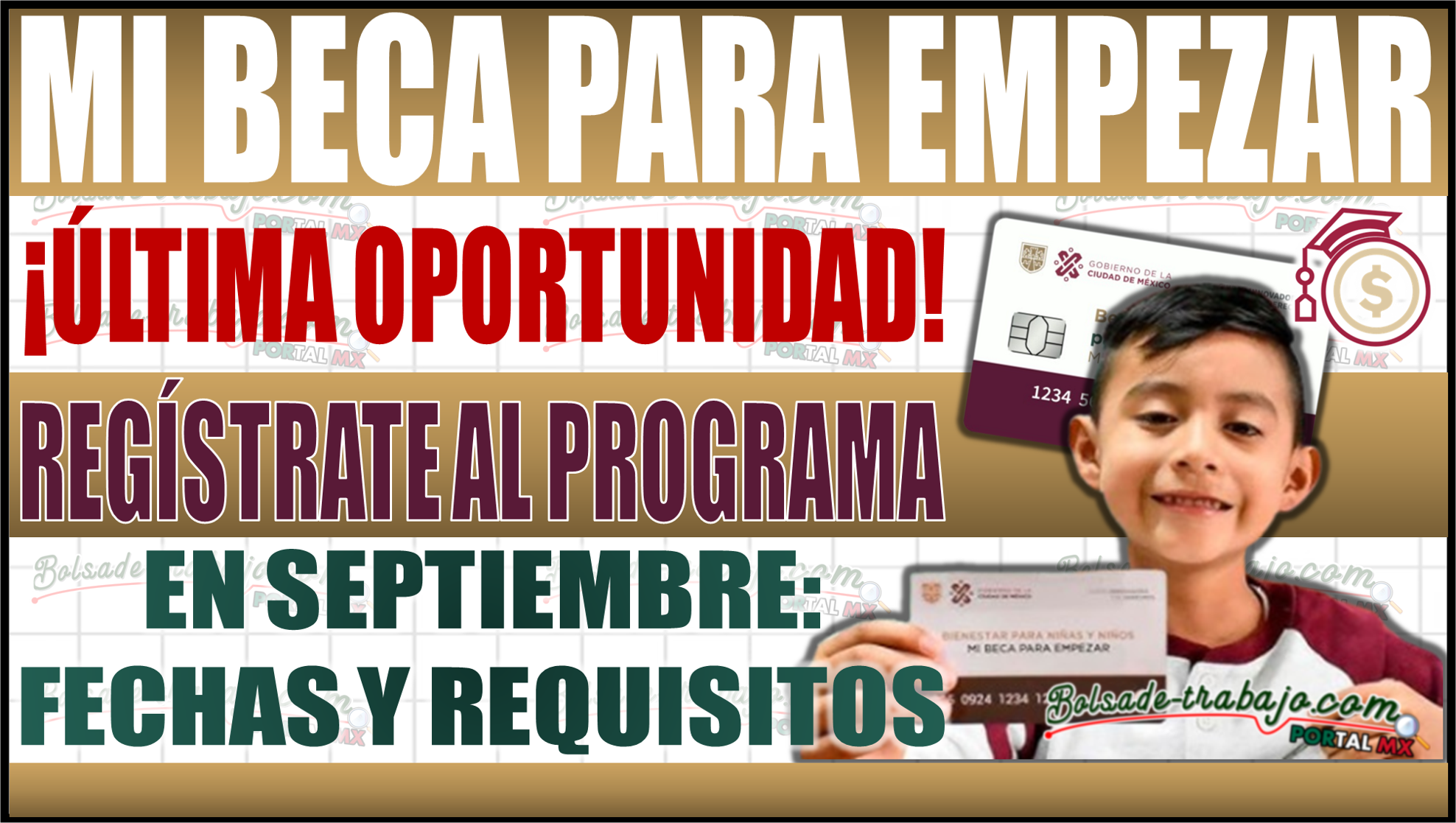 ¡Última oportunidad! Regístrate en Mi Beca para Empezar 2024 en septiembre: requisitos y fechas clave