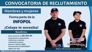 ¡Únete a INFOPOL Celaya! Con Beca Mensual de $8,364 la INFOPOL de Celaya, Guanajuato mantiene abierta su convocatoria