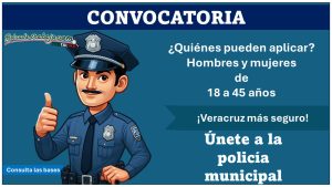 ¡Veracruz te necesita! Conoce el municipio que ha lanzado su convocatoria de reclutamiento para policía municipal invitando a ciudadanos con Secundaria y hasta 45 años, aquí te damos todos los detalles